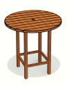 sh_Mesa Externa Circular_Patio Dinning Table